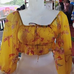 Handmade brand new ruched top